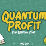 handwriting font quantum profit