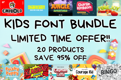 kids font bundle