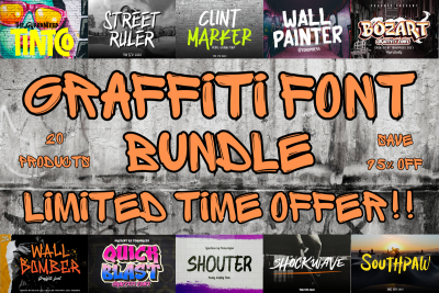 graffiti font bundle