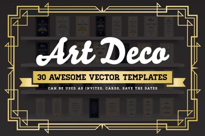 art deco graphic design