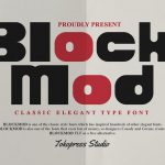 Retro Font Blockmod