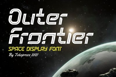 Futuristic Font outer frontier