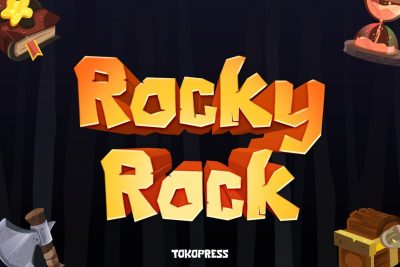 Gaming font rocky rock