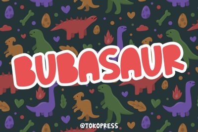 funny font bubasaur