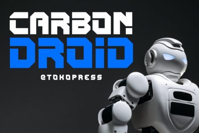 Futuristic Font carbon droid