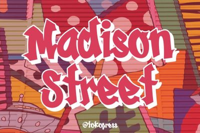graffiti font Madison Street