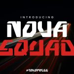 futuristic font nova squad