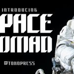 Futuristic Font space nomad