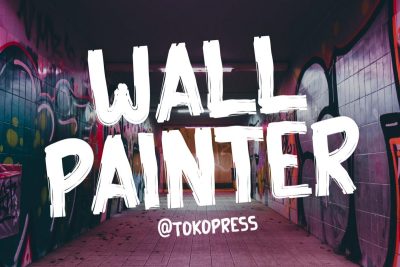 graffiti font wall painter