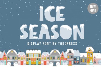 funny font ice season