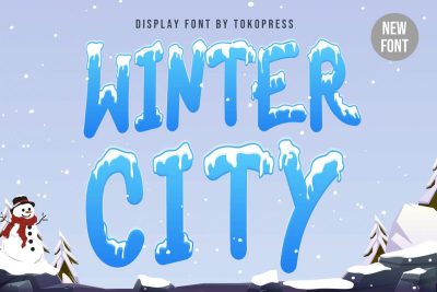 Funny Font Winter City