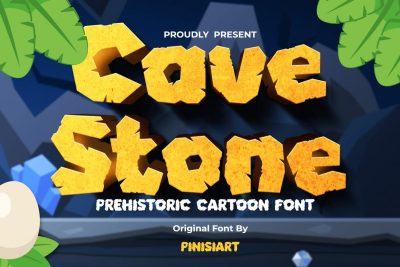 Gaming Font cave stone