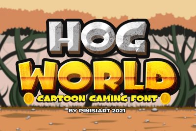 Gaming Font hog world