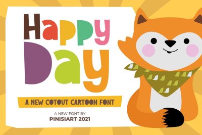 Funny Font happy day