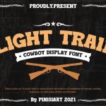 Vintage Font Light Trail