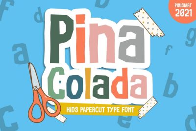 Kids Font Pina Colada