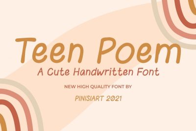 Cute Font Teen Poem