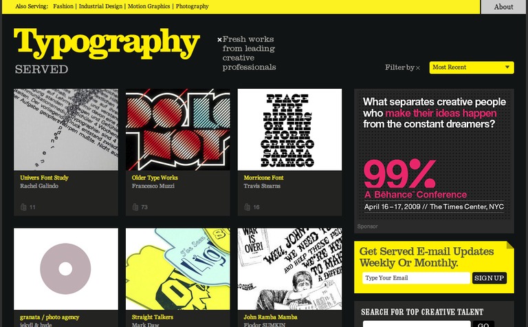 typography ideas website