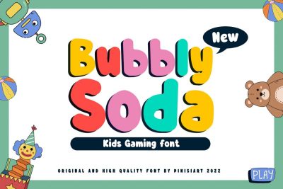Bubble Font Bubbly Soda