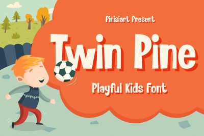 Kids font Twin Pine