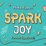 Funny Font spark joy