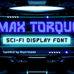 Stencil Font MAX TORQUE