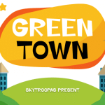 Cute Font Green Town