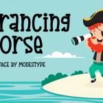 Handwriting Font Prancing Horse