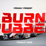 Racing Font BURN RUBBER