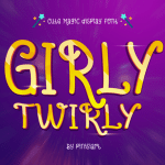 Cute Font Girly Twirly