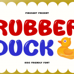 Bubble Font Rubber Duck