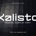 Futuristic Font kalisto
