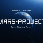 Futuristic Font Mars Project