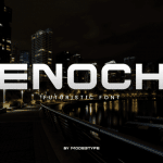 Futuristic Font enoch