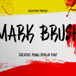 Graffiti Font Mark Brush