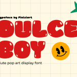 Bubble Font Dulce Boy
