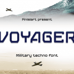 Futuristic Font Voyager
