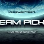 Futuristic Font team picko