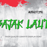 Graffiti Font Bajak Laut