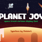 Cute Font Planet Joy