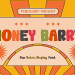 Retro Font Honey Barry