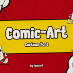Funny Font Comic Art