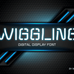 Stencil Font WIGGLING