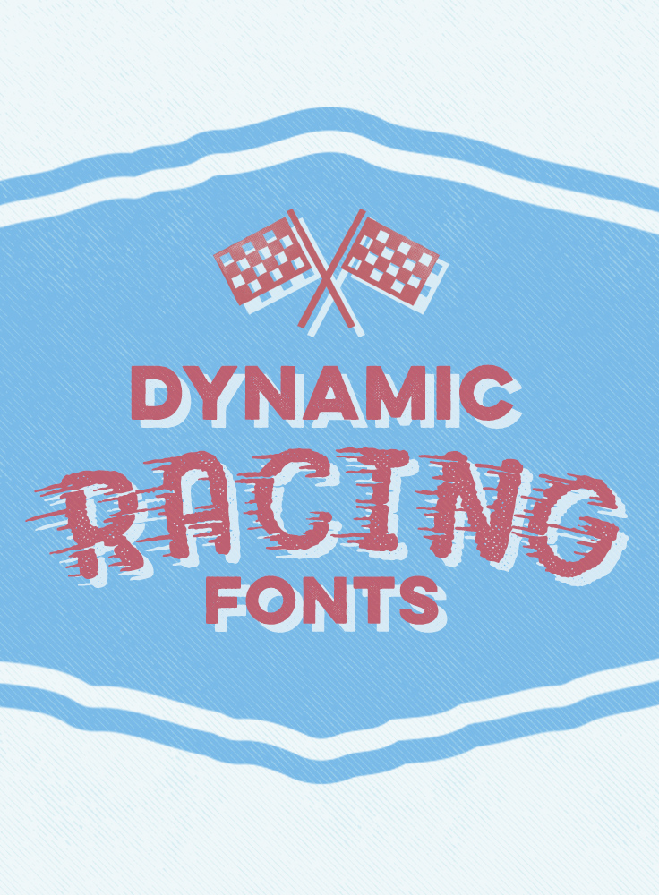 racing fonts