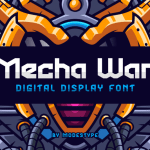 Stencil Font Mecha War
