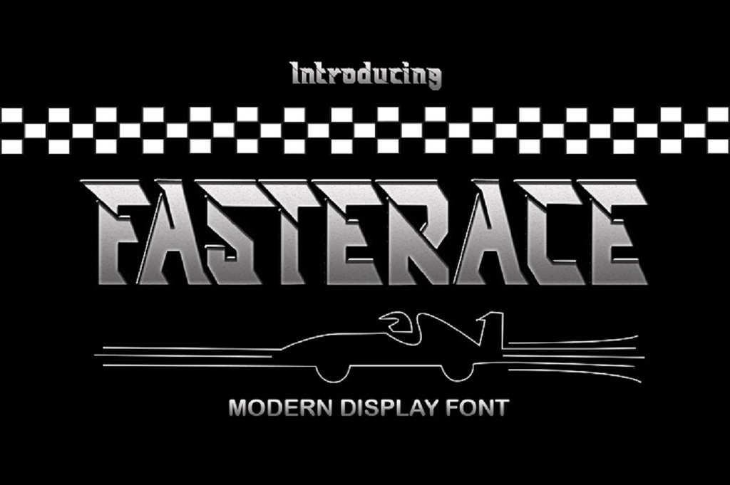 racing fonts