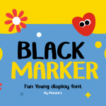 Funny Font BLACK MARKER