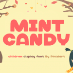 funny font mint candy