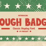 Western Font ROUGH BADGE