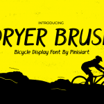 Graffiti font Dryer Brush